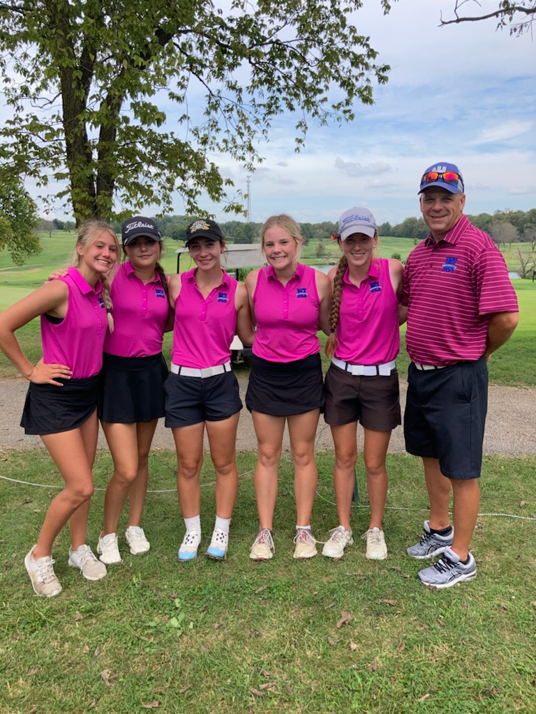 AthleticsNHHS's tweet photo. Outstanding performance from Girls ⛳ team as they played in the All-State tournament at the University of KY Wildcat and Big Blue golf courses finishing in 11th place. #OnwardTrojans https://t.co/Wxjl29HFog
