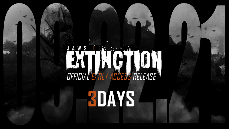 playjoegame's tweet photo. It’s nearly here! Jaws of Extinction is right on the brink of entering Early Access.
Wednesday 22nd September 2021
At this time the game will become a fully fledged Early Access title and become available for everyone.
#indiegame #unreal #UnrealEngine #EpicGameStore #SteamStore https://t.co/w1fA10YKEP