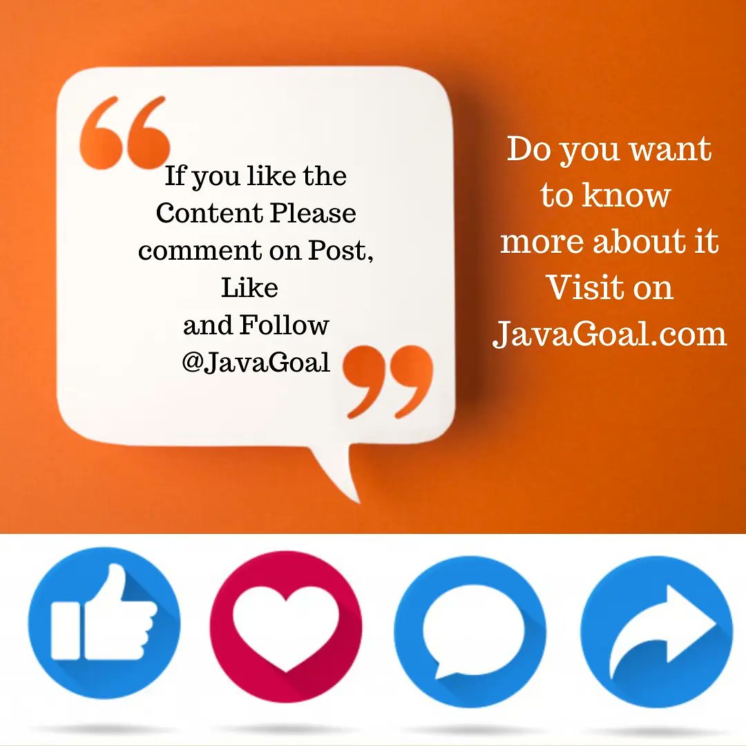 GoalJava's tweet image. Want to read it in detail then click on link:javagoal.com/final-class-in…
#javadeveloper
#android
#javacode
#codinglife
#Coding
#devcommunity
#CodeNewbie
#CodeNewbies
#WomenWhoCode