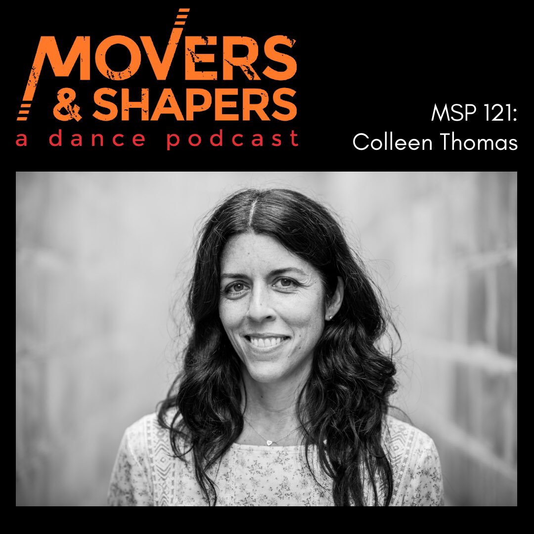 New podcast out with dancer, choreographer, and dance professor Colleen Thomas! 🙌 Download anywhere you get your podcasts.