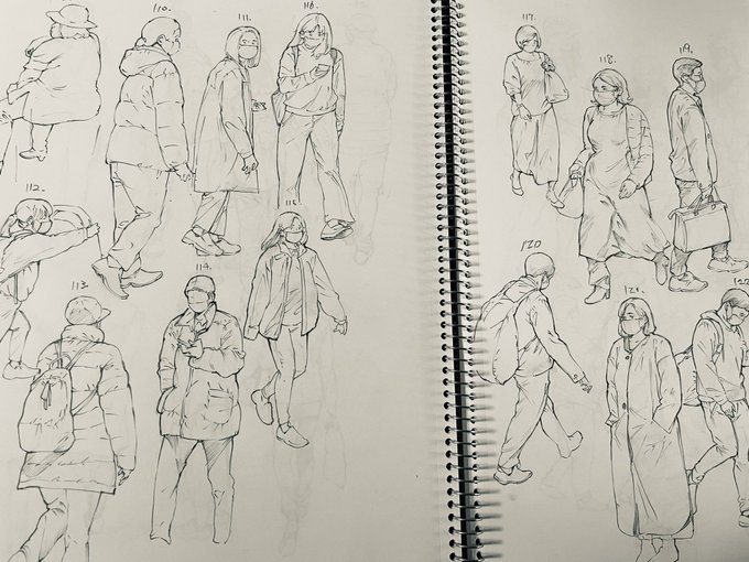 最近絵描きっぽくスケッチをしてるんです 