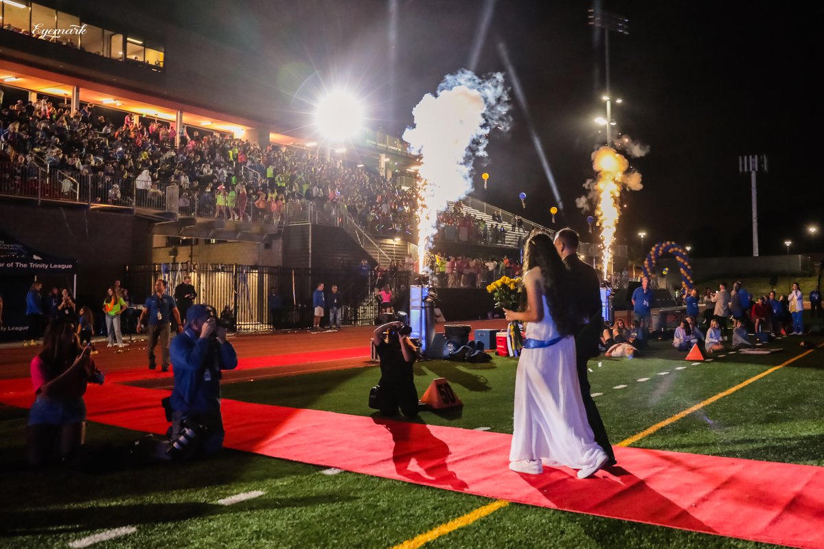 Homecoming queen exiting with father.  SM vs. Los Al - 9/17/21 <a href="/SMCHSActivities/">SMCHS Activities</a>