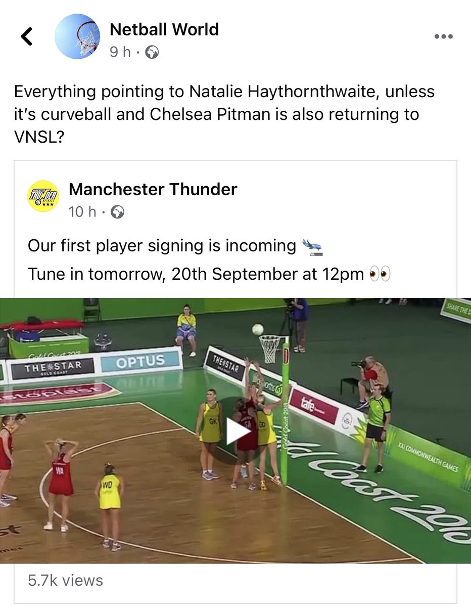 Netball World tweet media