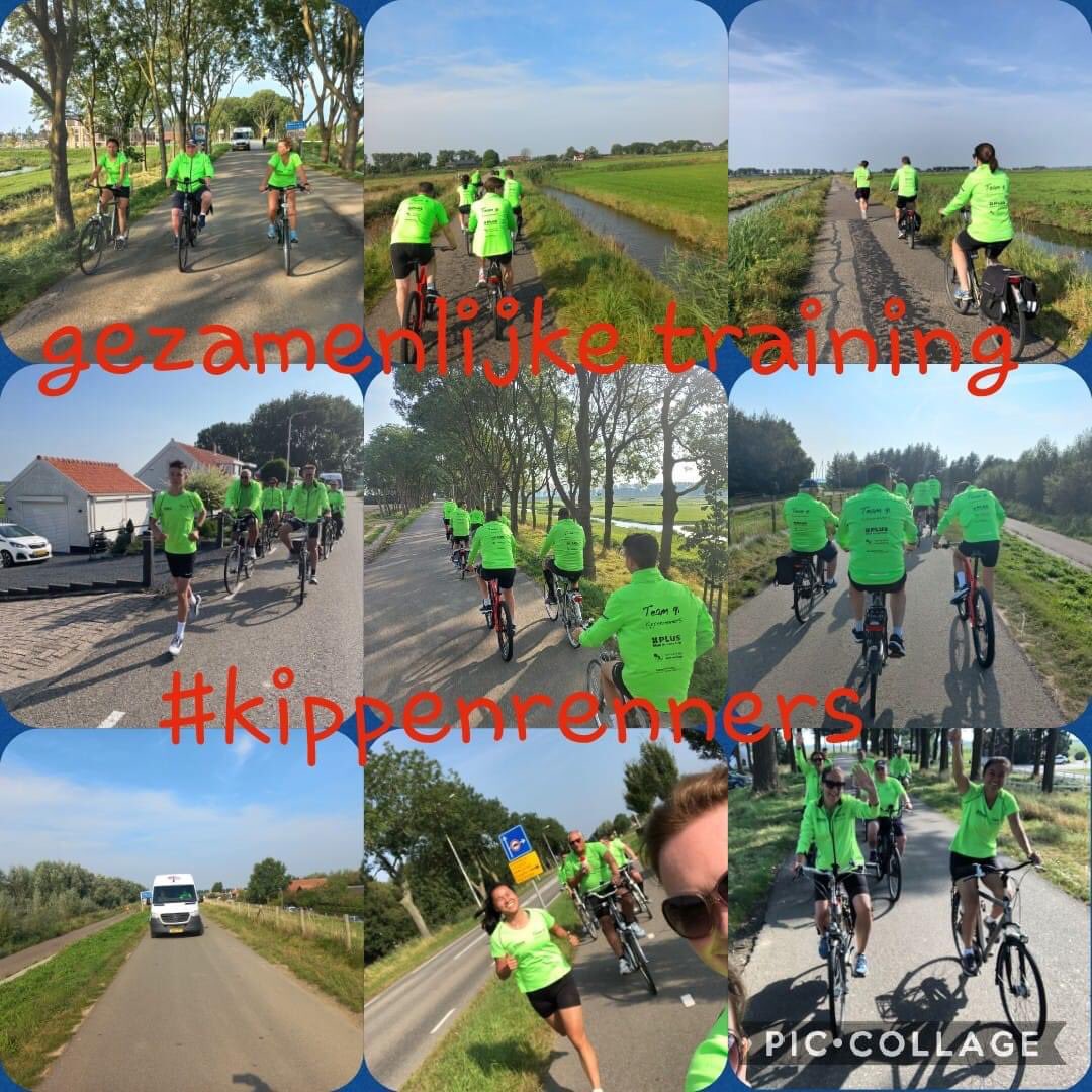 Nog 11 dagen en dan start Roparunteam de #Kippenrenners met de #Roparun 2021.
Gisteren hadden we een gezamenlijke training in de Hoeksche Waard. We zijn  er klaar voor!