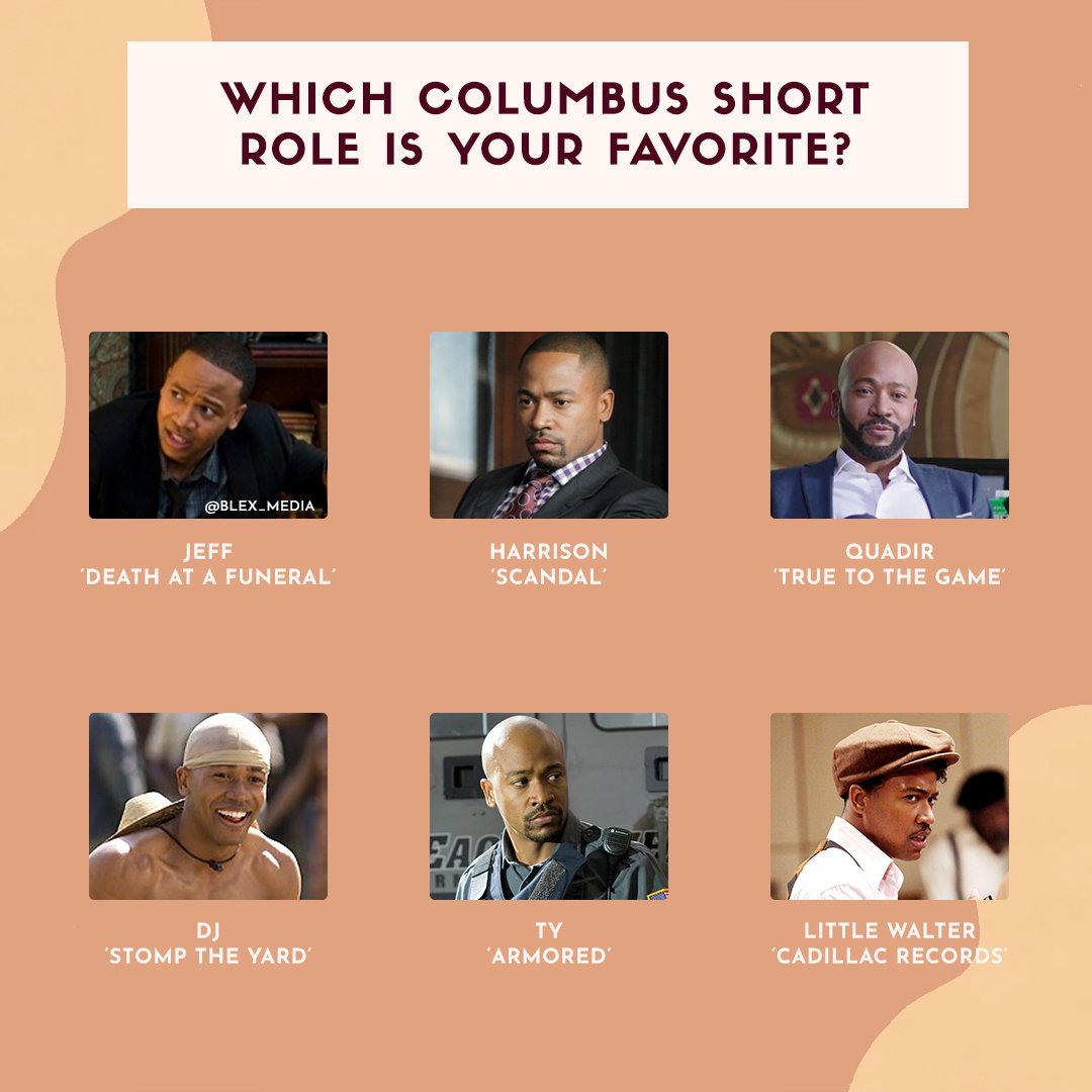 Happy Birthday Columbus Short! Which role out of these 6 roles of his is your favorite? 