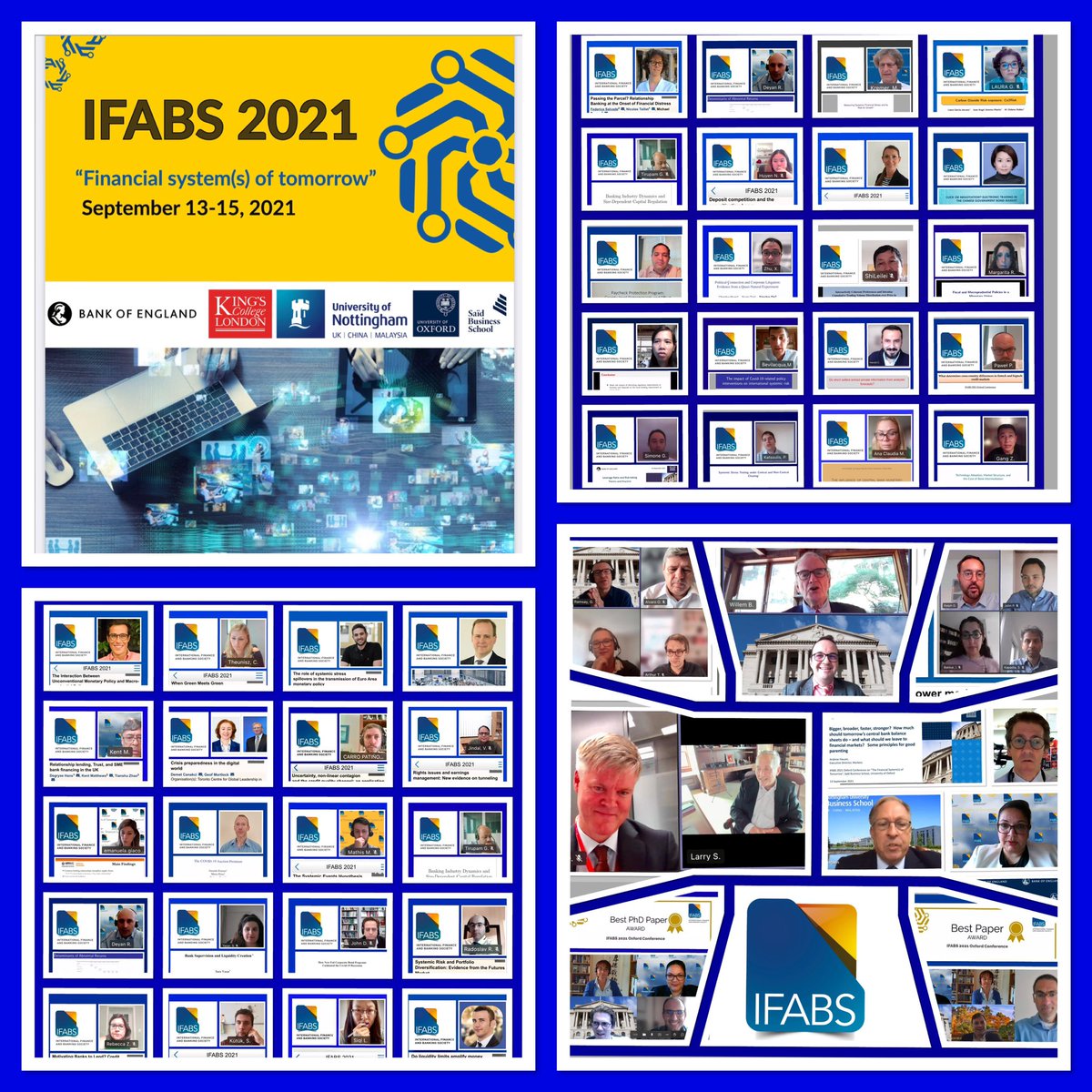 MeryemDuygun's tweet photo. What a fantastic 3 days with over 250
delegates & participants at #IFABS 2021!
Thanks to all of you, we’ve been able to produce a world-class and unrivalled conference programme with keynotes, fireside chat, panels, special sessions & regular sessions! #ifabs21oxford https://t.co/qRuof96kWK