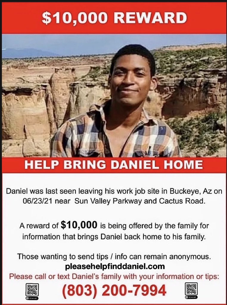 @NewsNationNow While everyone is talking about #GabbyPetito, I’d love to bring attention to more missing. Daniel has been missing since 6/23/32 in Buckeye, AZ. Twitter, do your thing. #DanielRobinson