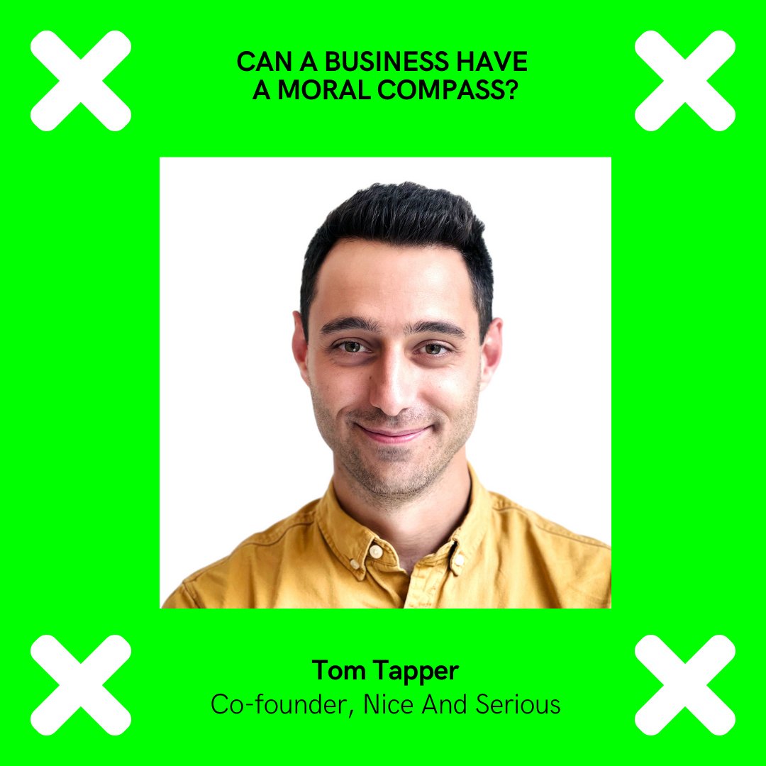 <a href="/niceandserious/">Nice and Serious</a> co-founder <a href="/tomtapper/">tomtapper</a> returns to #ConcaveSummit to ⁣⁣share how his agency lost its way, before codifying a moral compass into the decision-making process &amp; discuss the importance of bringing humanity back into business, &amp; how it can benefit us all. #TechForGood