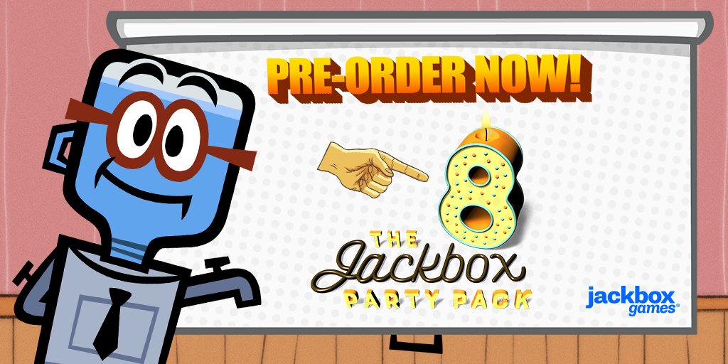 Jackbox Games On Twitter Steam Code Pre Orders Are Now Available For The Jackbox Party Pack 8 Https T Co Y5pmatv8qh