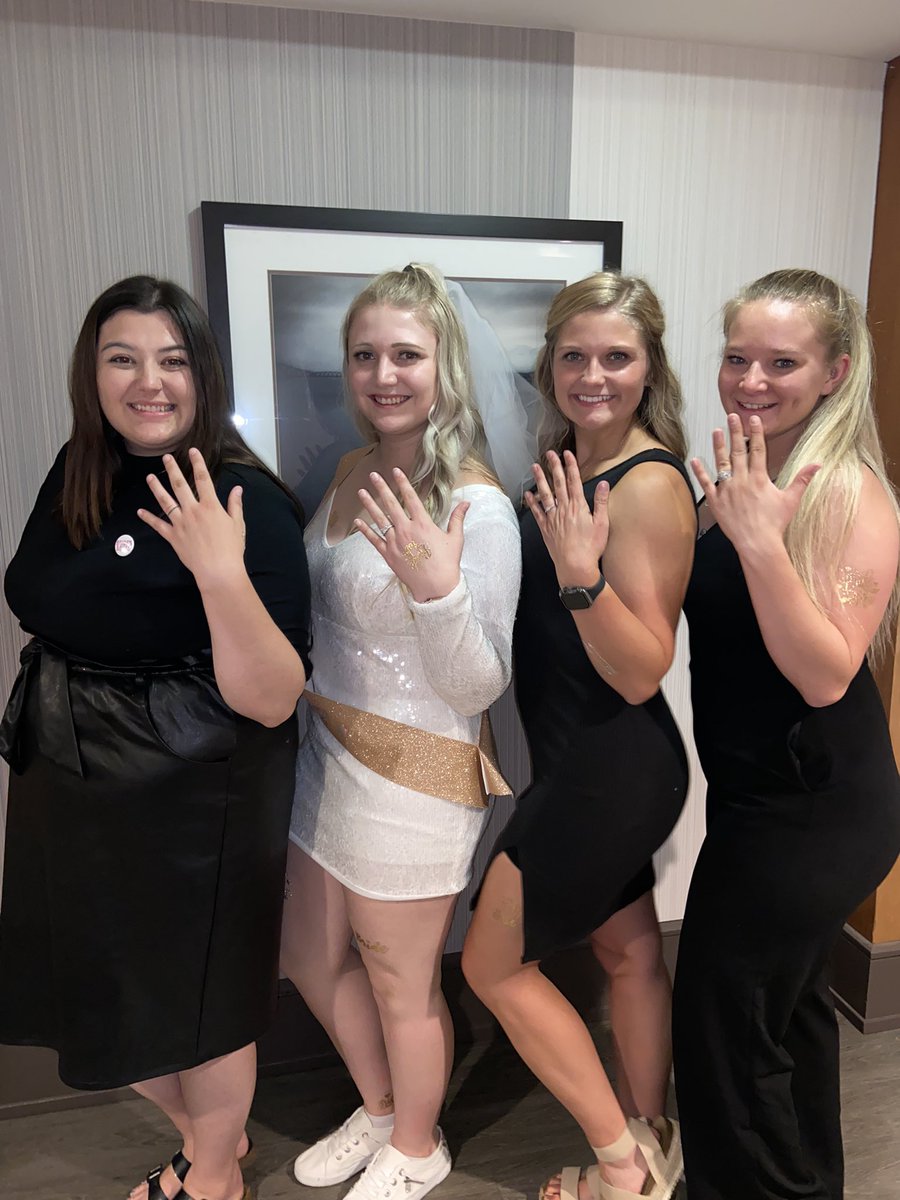 cwatson_97's tweet photo. Just girls celebrating our girl marrying her best friend❤️💍 https://t.co/KQdjKY7eMU