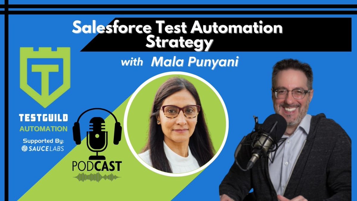 testguilds's tweet image. Need to automate Salesforce applications? You're guaranteed to learn a lot from our latest episode with Mala Punyani. Listen here! 👉 bit.ly/3At7XnA #automationtesting #salesforceautomationtesting #testguildpodcast