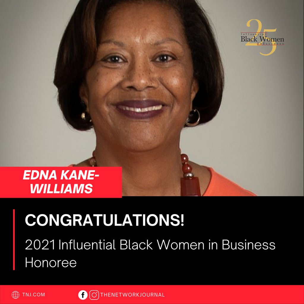 Please join us as we honor and celebrate EDNA KANE-WILLIAMS, Executive Vice President, Chief Diversity Officer Office of Diversity, Equity &amp; Inclusion, AARP, Washington, D.C., at TNJ’s 23rd Annual 25 Influential Black Women in Business Awards Virtual Celebration. 

#tnj