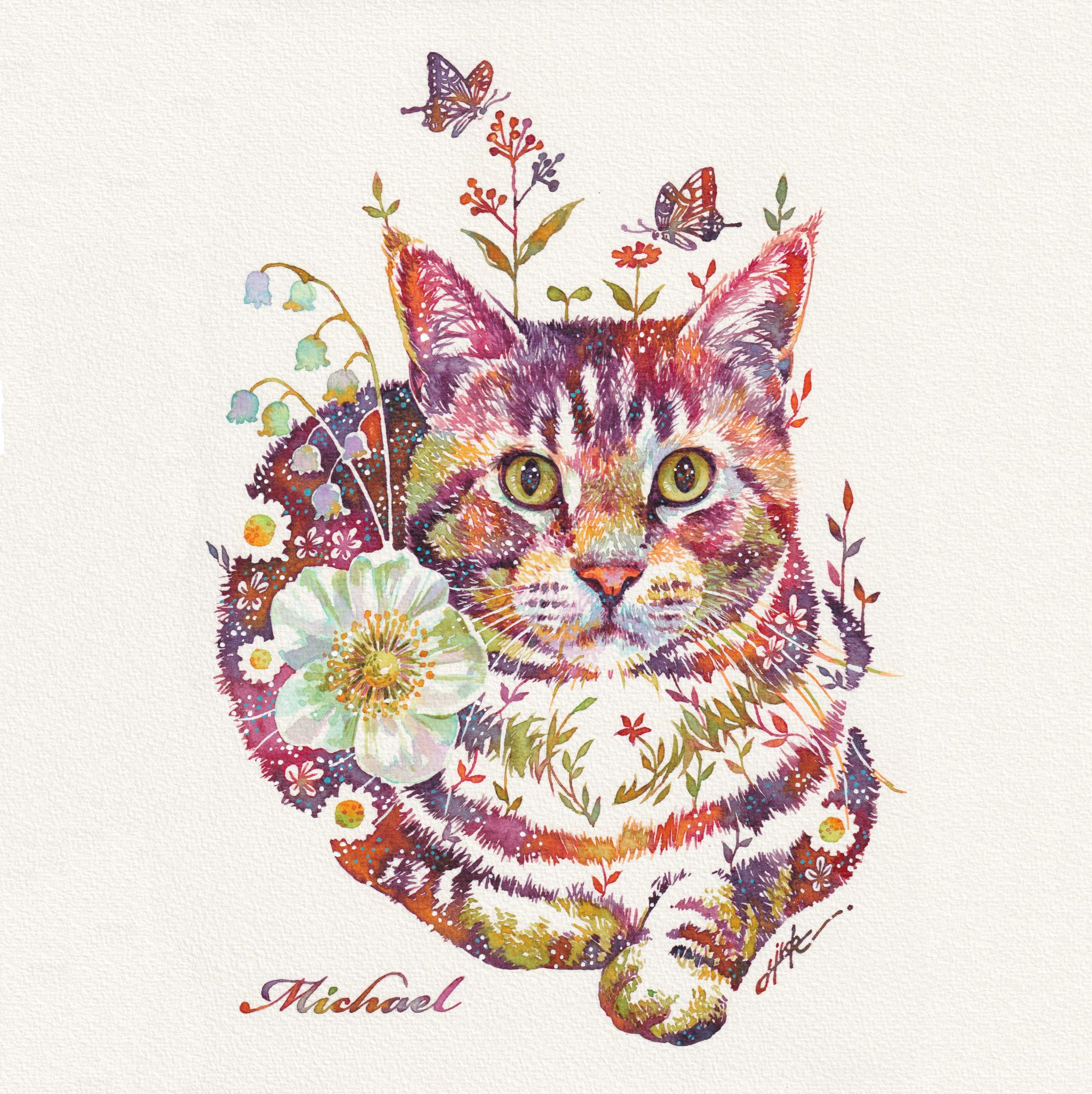 細山田匡宏 猫背な好打者 猫 猫の置物 アート作品-