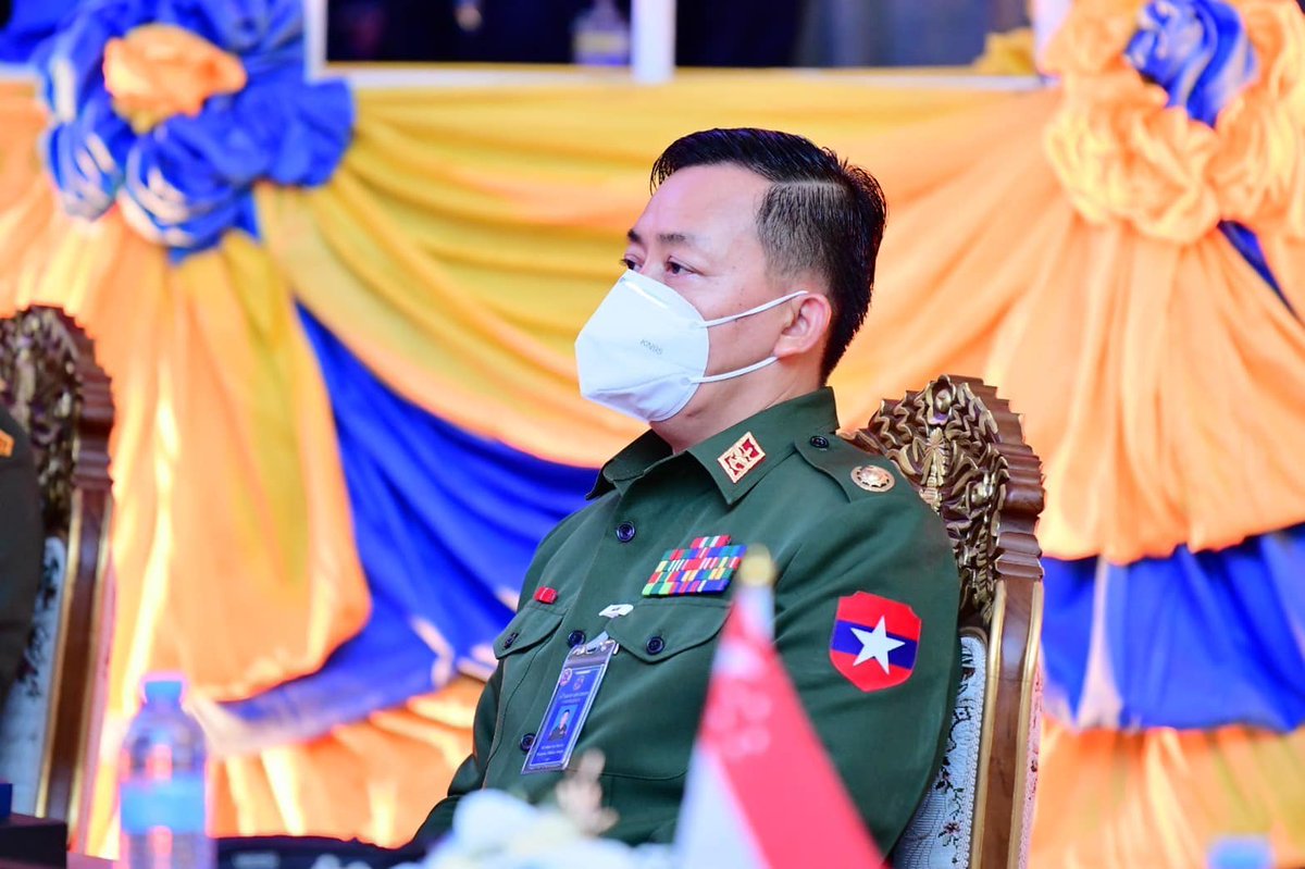 JusticeMyanmar's tweet photo. While #Myanmar's illegal junta intensifies airstrikes against the ppl in ongoing crimes against humanity, @ASEAN discussed "Optimising Capability &amp; Cooperation" w/ air force chief Gen Maung Maung Kyaw &amp; co in a regional meeting.

❌ ASEAN IS PART OF THE PROBLEM, NOT THE SOLUTION! https://t.co/nhTNyCWNqJ