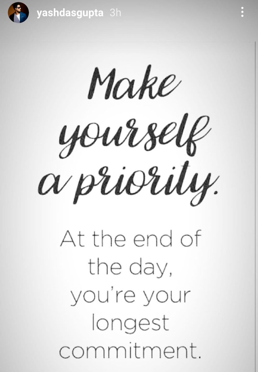 SubhraRoyChoud1's tweet photo. #lGstory of sweet Prince #Yash🥰
Absolutely right👌
The first step to success is knowing ur priorities. Ur action expresses priorities. Make urself a priority once in a while. It's not selfish, it's necessary. 
Good Morning &amp; lot's of love @Yash_Dasgupta 🤗😘🥰 https://t.co/UIgc6y4USl