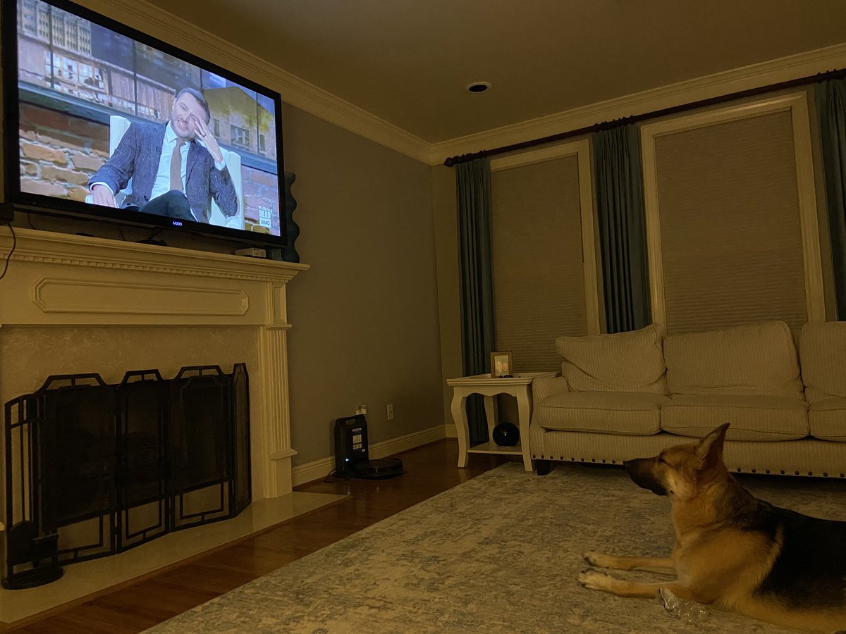 When a dog loves <a href="/thetalkingdead/">The Talking Dead</a>  as much as his humans.