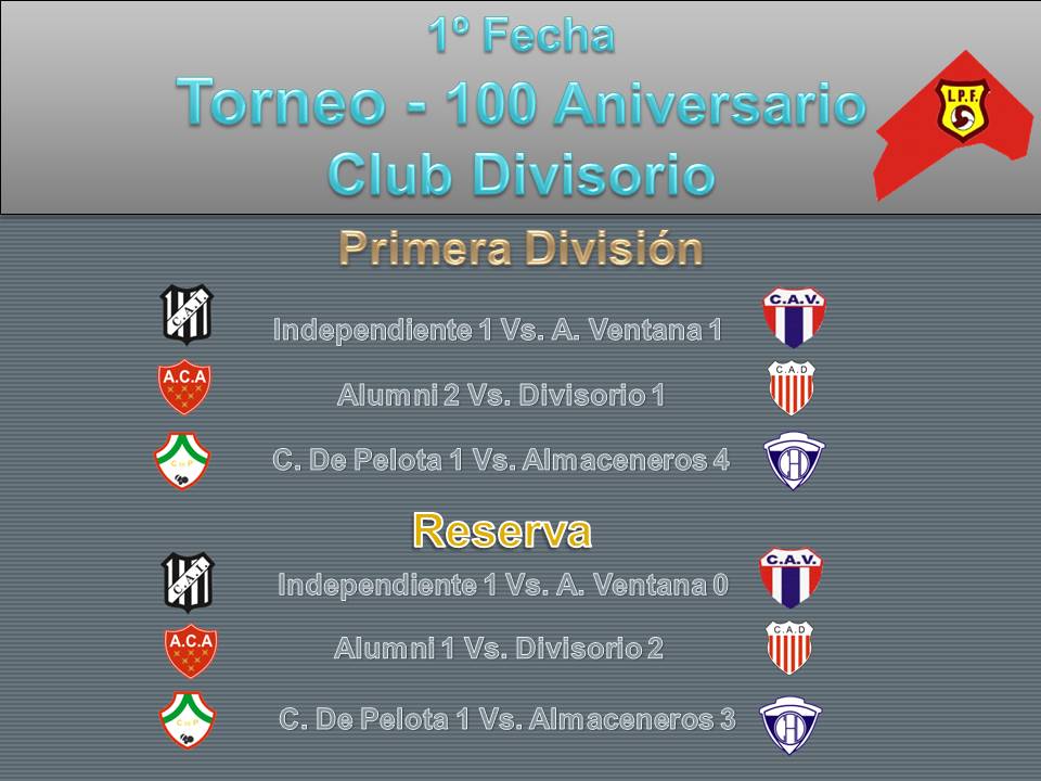 Comenzó el campeonato de la Liga Pringles dé Fútbol.