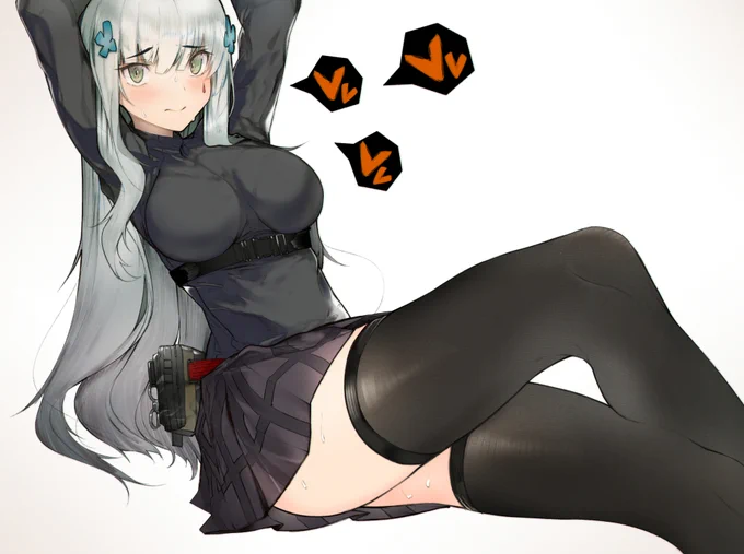 HK416「.........」#ドールズフロントライン  #少女前線 