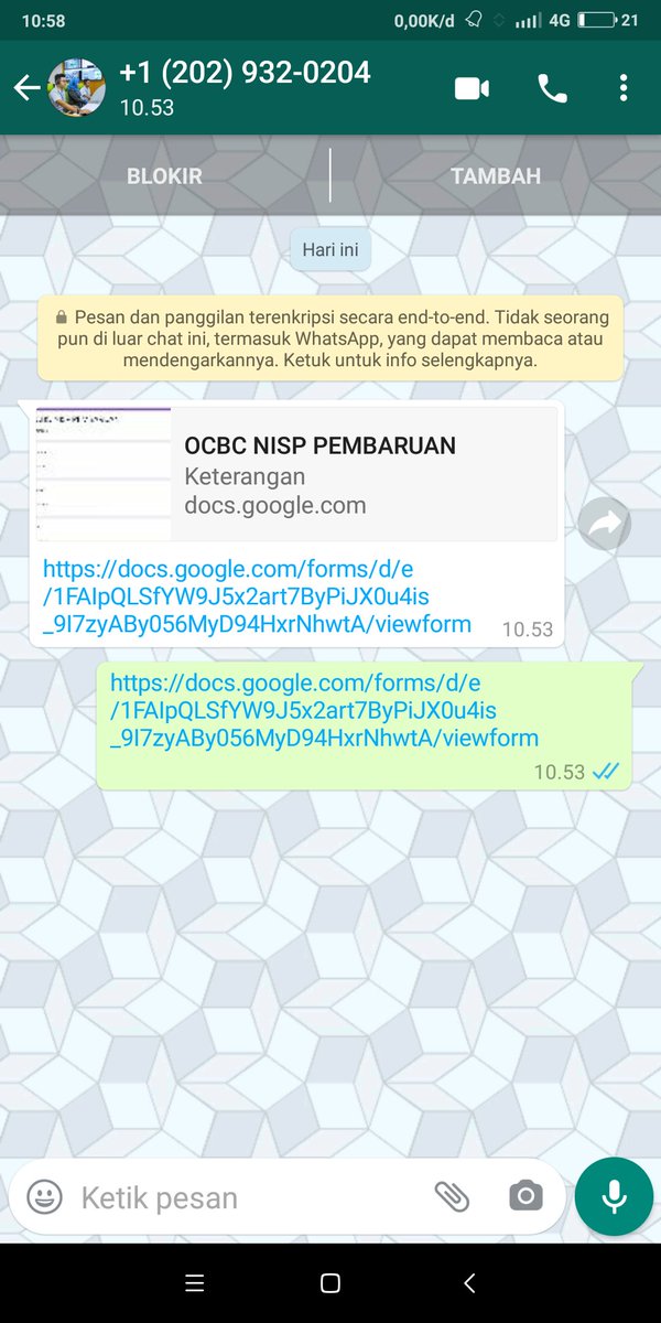dadukembar's tweet photo. @TanyaOCBCNISP kemarin saya dihubungi yg mengatasnamakan teknisi dr OCBC.saya diminta mengisi google form yg harus memberikan rekening,email,pin.Mereka mengetahui kalau saya sedang bermasalah terkait one mobile.Apakah data saya bocor/bagaimana.Karena keluhan saya mereka ketahui https://t.co/JDDkzqana7