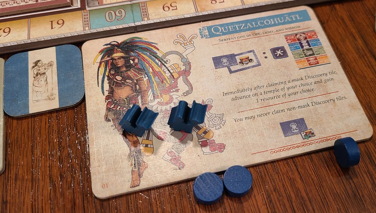 TableIt_'s tweet image. Making our way through the T-Series, we have played Teotihuacan from @BoardAndDice several times over now. Using a few different modules from the expansions every time! Love to watch the pyramid build up over time and strategize when is the best time to take certain actions.