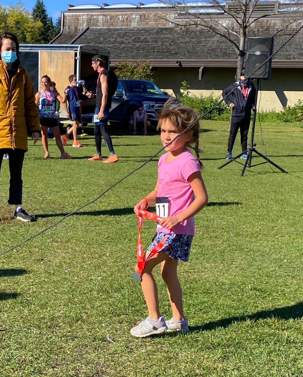 SteveKovacic's tweet photo. 2nd weekend in a row this little lady lightning bolt ran. Again, 2nd place, 1st female. Her younger brother did his best to keep up. #heartbeatrun #fastfamily https://t.co/VOhPMa5d75
