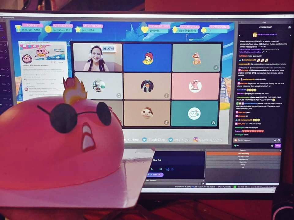 AlmostSerious's tweet photo. Thank you so much #AxieFam and #ASSGuild for joining @AxieElon 50K Twitter Milestone Celebration!
It went amazing and fun β€οΈ
We also introduced and initiated (hehe) @Axie_Scarlet who will start streaming soon on @Twitch β€οΈ
Congratulations again @AxieElon!
#ASSblast https://t.co/uog6j4H3Zt