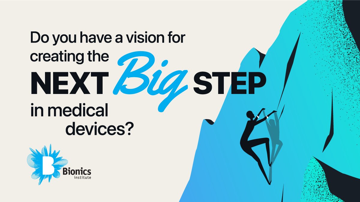 We’re recruiting visionary medical device research leaders with the experience and skills needed to transform the way we treat disease. 

If you’re looking for the next step up in your career, see what we have to offer here: bionicsinstitute.org/news/bionics-i…
#MedicalDevices #research