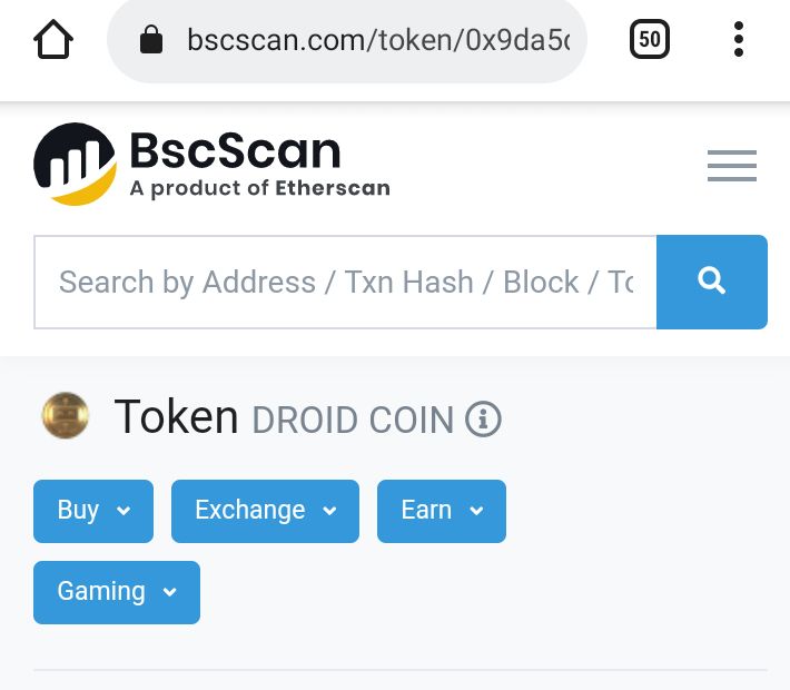 wearedrdc's tweet photo. Everyone! We are now verified in BSCScan !! Check us out!
https://t.co/JUbFFPgB7v
https://t.co/yl1U1C54D9
#droidcoin #tamadroid #BSCGems #Binance #cryptocurrecy https://t.co/gYHVx5shgL