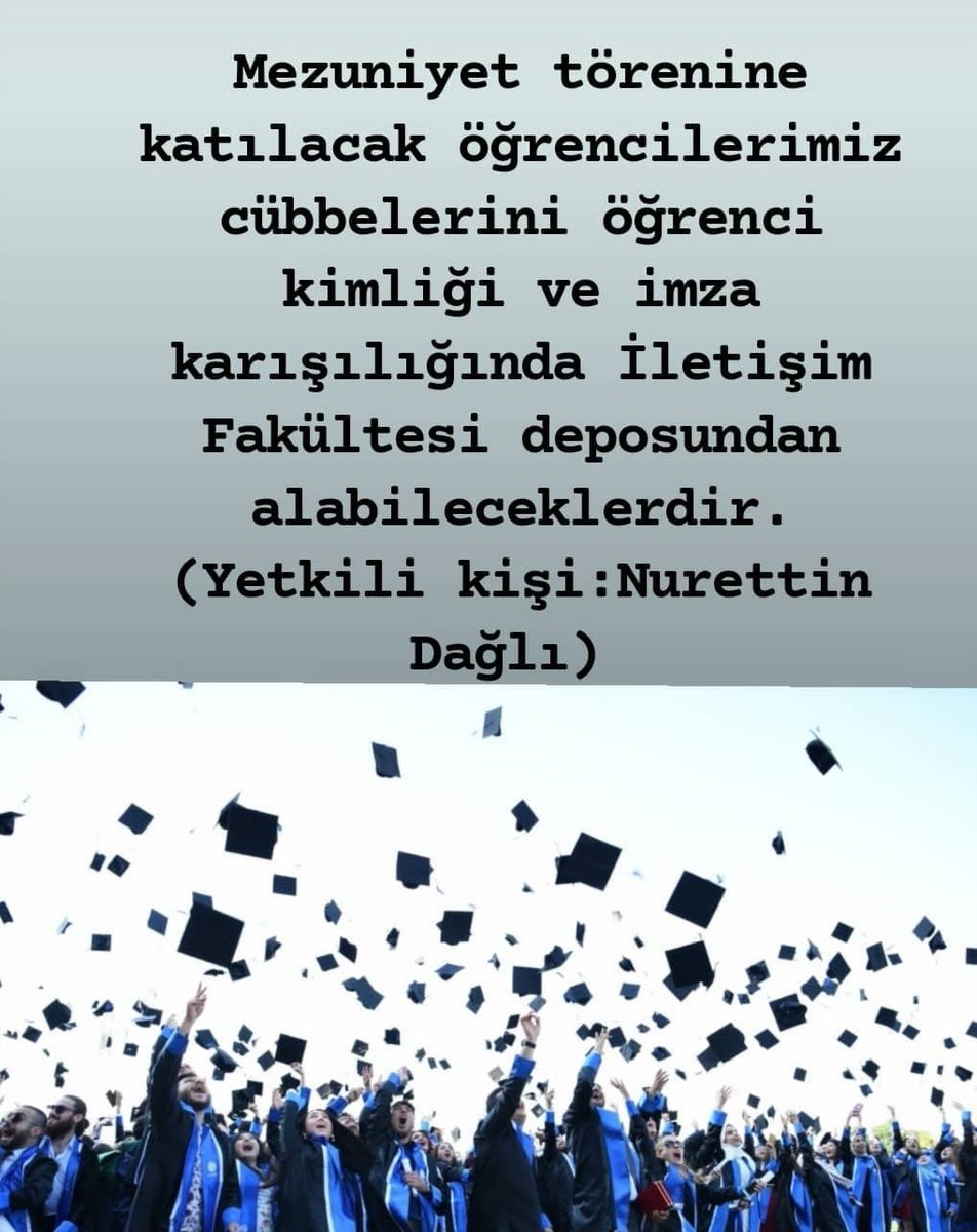 Mezuniyet hakkında 📢