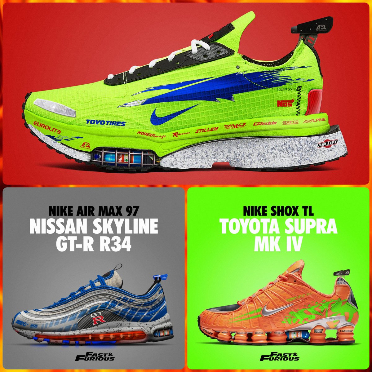 Mosque_711's tweet photo. 👋OK FAMILY👋

👟NIKE X FAST &amp; FURIOUS🚘

⏳COMING SOON⏳

TELL ME WHAT ARE YOU DONE PLEASE 🙏 https://t.co/mA1PlIHQGR