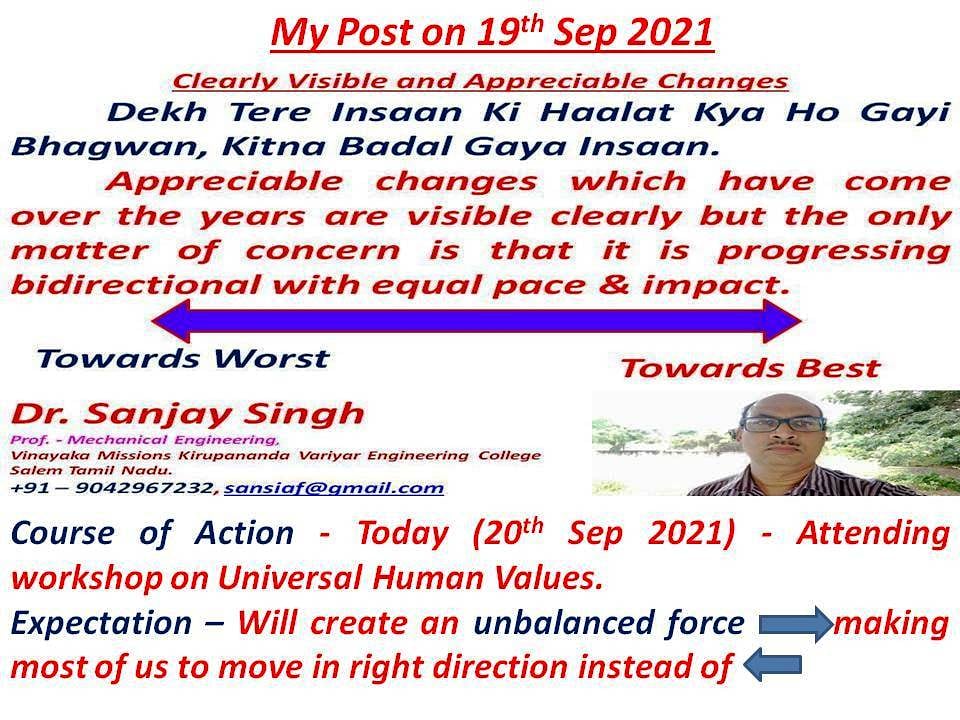 SanjayS14148183's tweet image. #UniversalHumanValues
