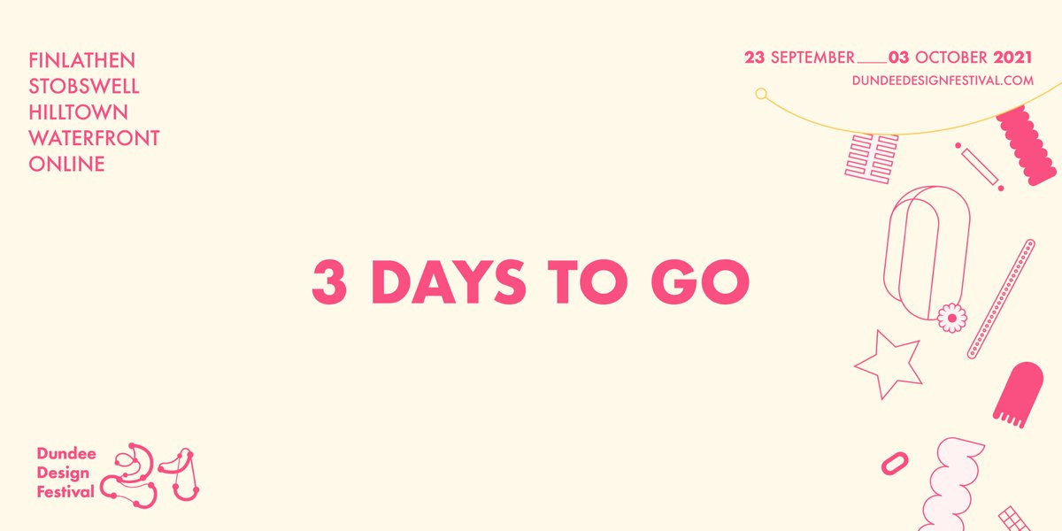 dnd_designfest's tweet image. The countdown is on! 
3 days to go until the start of DDF 2021. We look forward to seeing you all there!

23 September — 03 October

#everywheredesign #dundee