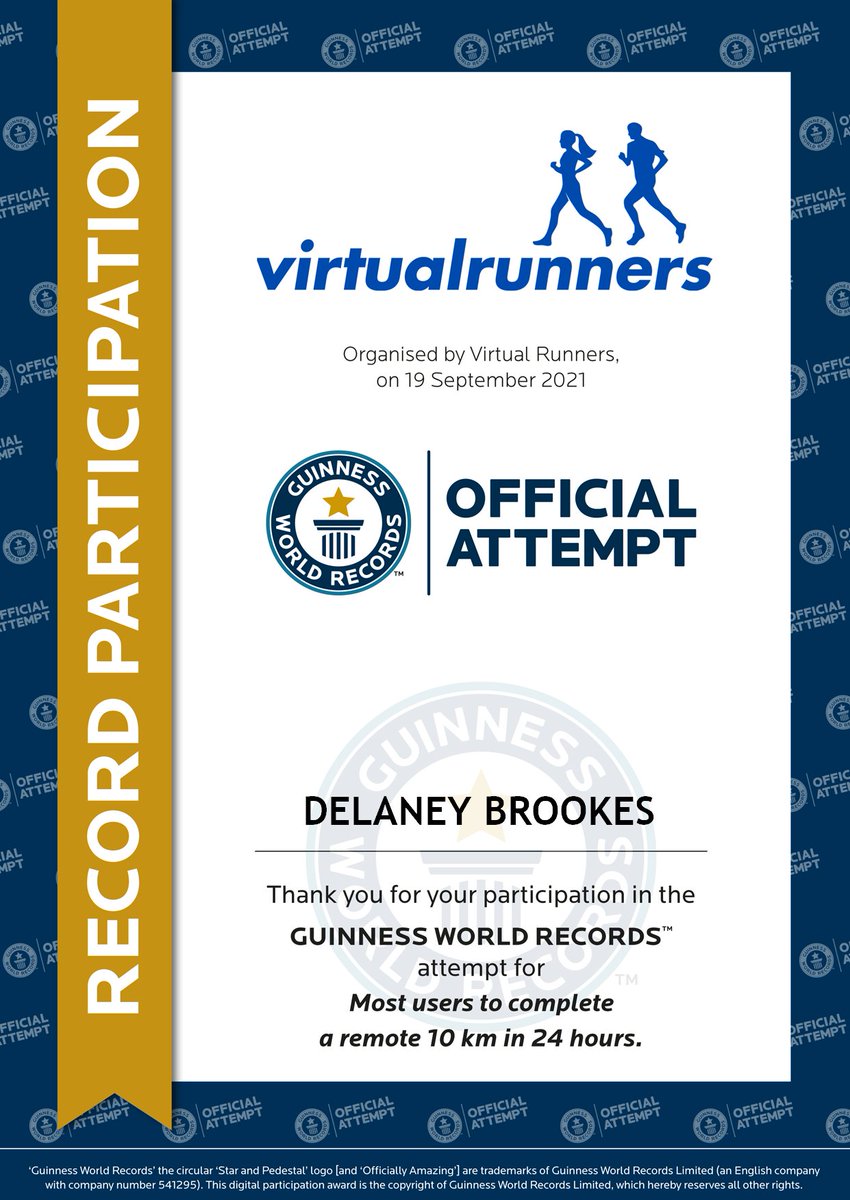 keelsb24's tweet photo. So proud of these 2! Not every day you can say you took part in a @GWR_fr attempt! Their evidence has been verified and they have received their certificates! #worldrecordrun #GuinnessWorldRecord #virtualrun #10K #proudmum https://t.co/O0h9a5TUQW