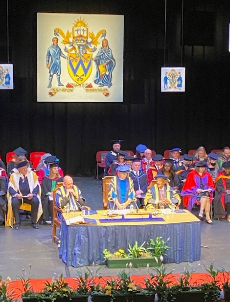 RtHonLordPaulPC's tweet photo. It was an honour as Chancellor @wlv_uni  to attend the Graduation Ceremony. Congratulations @VCwlv_uni &amp; faculty. Thanks Claire for looking after me. We are a great university and let’s make it even greater. @educationgovuk https://t.co/a2Q4NgZuHv