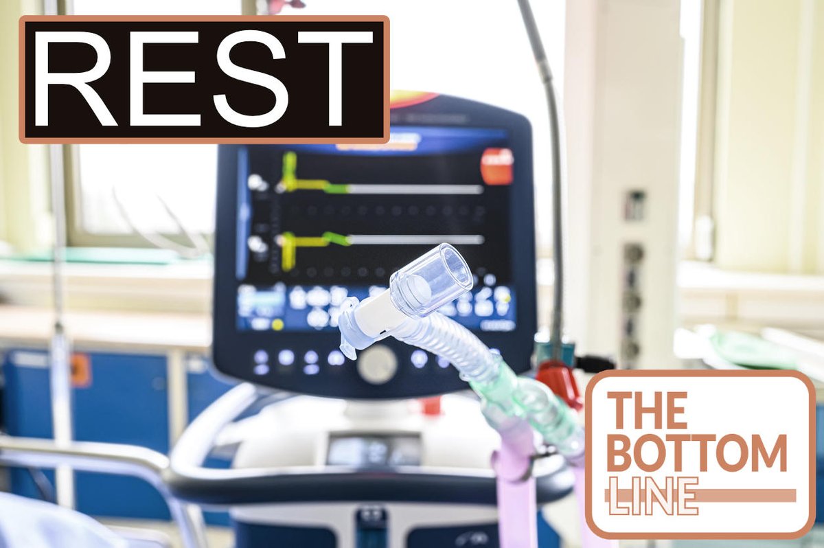 #TBL 390: The REST Trial - Lower Tidal Volume Ventilation Facilitated by Extracorporeal Carbon Dioxide Removal vs Standard Care
thebottomline.org.uk/summaries/icm/…
Article by James McNamee <a href="/dfmcauley/">Danny McAuley</a> 
Review by @aidanburrell