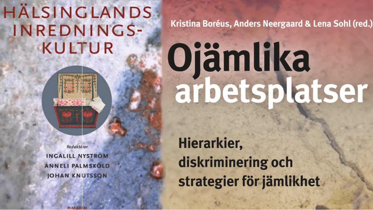 Två nya böcker presenteras på årets bokmässa bokmassan.se/hem/sok/?q=kri…. Hälsinglands inredningskultur, I Nyström, A Palmsköld & J Knutsson (red.) och Ojämlika arbetsplatser, K Boréus, A Neergaard & L Sohl (red.) Läs böckerna 📗doi.org/10.22188/krite… 📗doi.org/10.21525/krite…