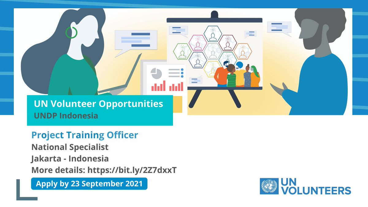 📢 Here's an exciting opportunity to join <a href="/UNDPIndonesia/">UNDP Indonesia</a> as a UN Volunteer Project Training Officer!

✔ Experience in development programmes, project or community development or a related field

More details 🔗 bit.ly/2Z7dxxT

Apply by 23 September 2021