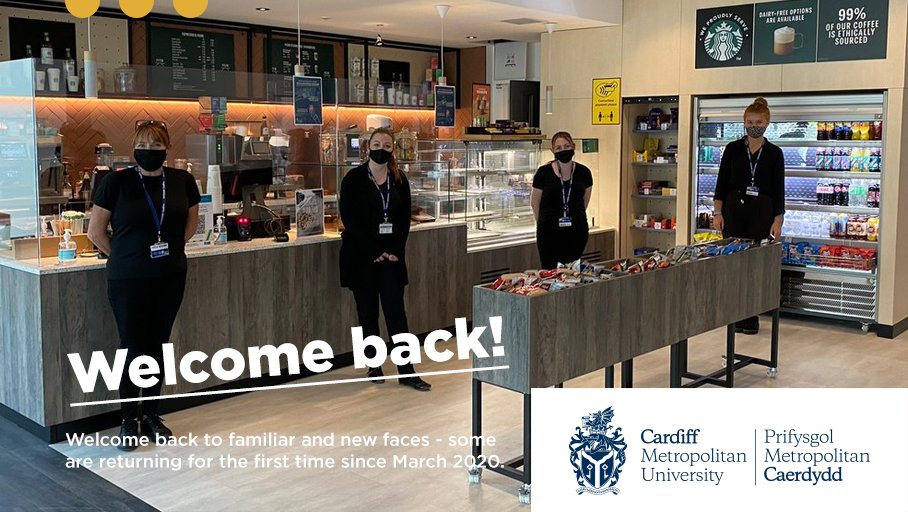 cardiffmet's tweet image. Today, we welcome back staff who&apos;ve not been on campus since the start of the pandemic. 
 
Raring to go, these valuable members of our #OneCardiffMet community have taken advantage of training and helped out in other areas over the last 18 months. It&apos;s good to see them back!👍