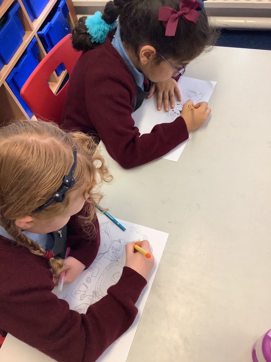 CharlesPrimary2's tweet photo. Year 2 enjoyed taking part in the @Scholastic live author session with @LizPichon. Look at our amazing doodles! #StChEnglish https://t.co/BdVpAUbcMK