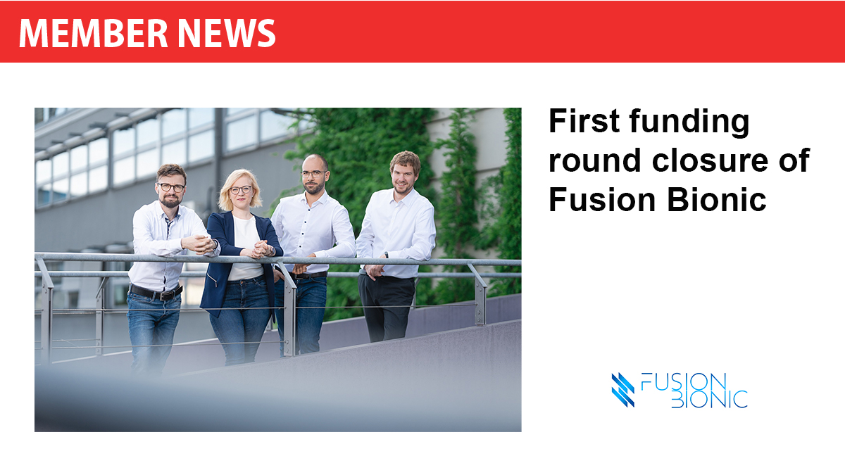 EPIC Photonics (@epic_photonics) on Twitter photo MEMBER NEWS: <a href="/FusionBionic/">Fusion Bionic</a> successfully closed their first seed funding with a 7-digit figure led by TGFS Technologiegründerfonds Sachsen and joined by Fraunhofer Technology Transfer Fund & Avantgarde Labs GmbH Ventures. Info @ fusionbionic.com/press-release/… #EPICmembernews #photonics MEMBER NEWS: <a href="/FusionBionic/">Fusion Bionic</a> successfully closed their first seed funding with a 7-digit figure led by TGFS Technologiegründerfonds Sachsen and joined by Fraunhofer Technology Transfer Fund & Avantgarde Labs GmbH Ventures. Info @ fusionbionic.com/press-release/… #EPICmembernews #photonics