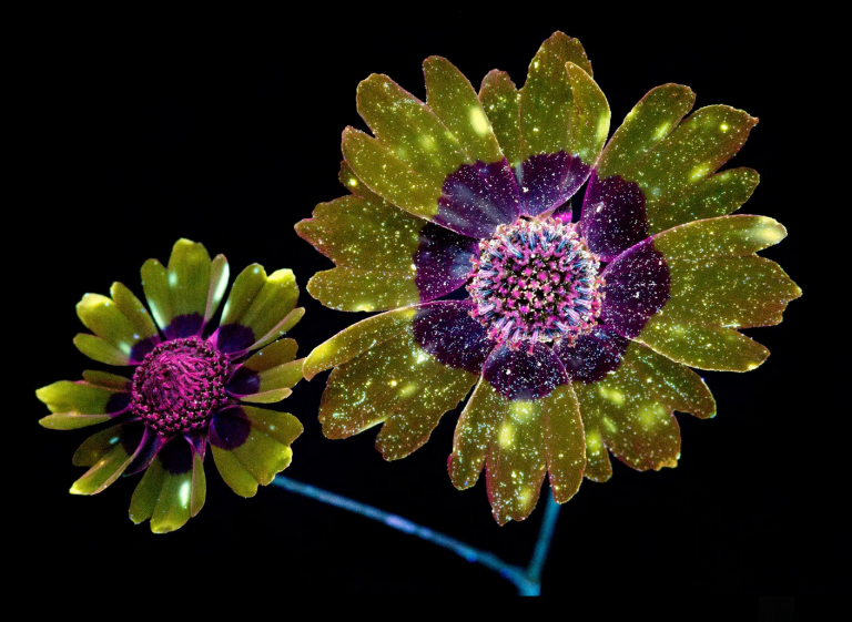 tblackTAB's tweet image. Ultraviolet florescence photography from Craig Burrows gives us a hint of how flowers look to pollinators. 🐝

Explore. Connect. Engage. 

#ExplorersMindset #SDG15