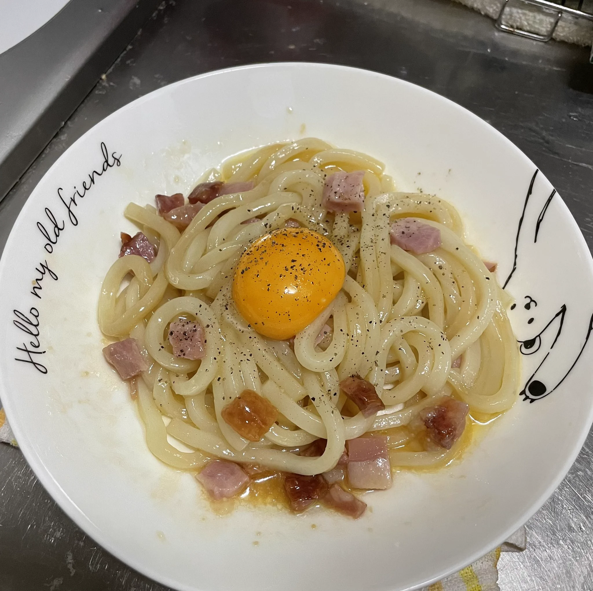 めちゃ適当でもばり美味しかった🕺ちょっとバター入れすぎてしまった  