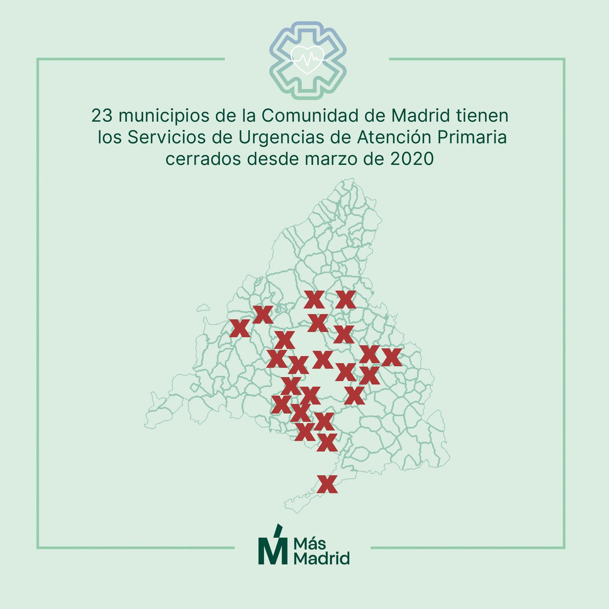 Imprescindible reabrir todos los Servicios de Urgencia de At Primaria (SUAP) para no colapsar las hospitalarias y estar más cerca de la población.  ¡Cuidemos lo necesario para nuestra salud!. Son recortes encubiertos para desprestigiar la sanidad pública #UrgenciasAbiertasYa