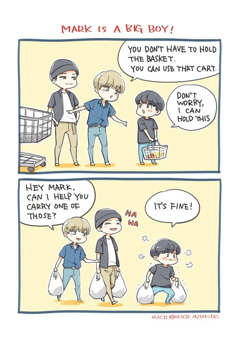 MARK is a big boy 💪💪

#MARK #JOHNNY #HAECHAN #NCT127 #Stick_Together #NCTFanart #azcomic 