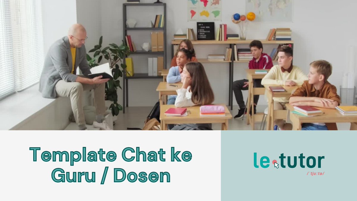 Template chat untuk dikirim ke guru/dosen check! 😉✨

Siapa yang sering bingung kalo mau chat ke guru/dosen? Takut terkesan kurang sopan tapi susah merangkai kata-kata?

Berarti kamu harus bookmark thread ini! 📖