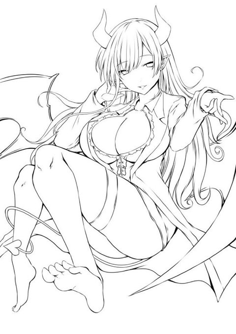 一枚目・2020の2月に描いて放置していた線画を、直した結果・・・
こうなりました
最初、見た時にちょっとゾッとしたww
折角なので、彩色して完成させます 