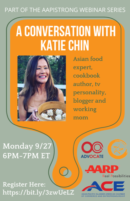 CtrAPAWomen's tweet photo. Join us and @OCANational for a special conversation with Celebrity Chef and Award-Winning Cookbook Author @chefkatiechin on September 27, 2021 at 6-7pm EST. Register today! https://t.co/DL8lzB6rXM #CAPAW #AAPIwomen https://t.co/eIzDnJXMPb