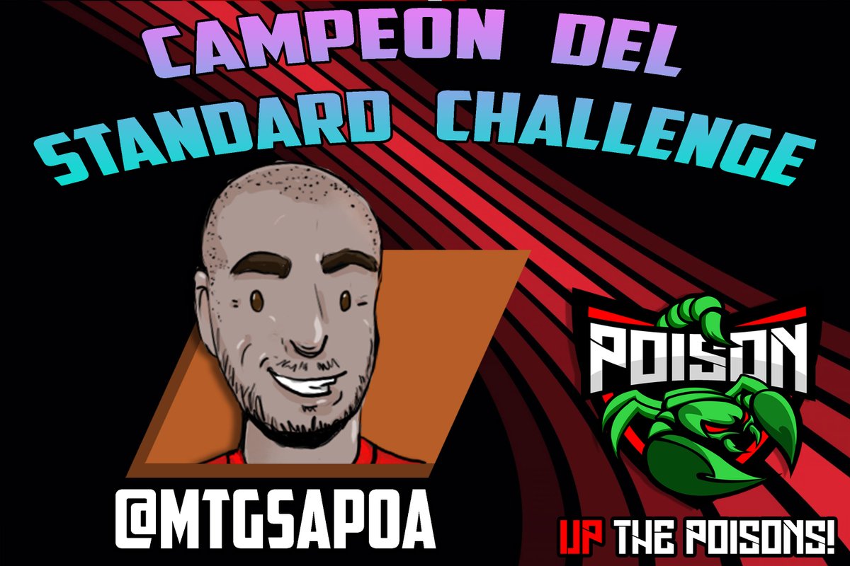 PoisonMTG's tweet photo. IM-PA-RA-BLE! @MtgSapoa arrolla el Standard Challenge de @MagicOnline del 20/09, y se corona Campeón, con su Rakdos!
Felicitaciones!
#UpThePoisons
@wizards_magic @wizards_magicES https://t.co/IoqkGhYz5a