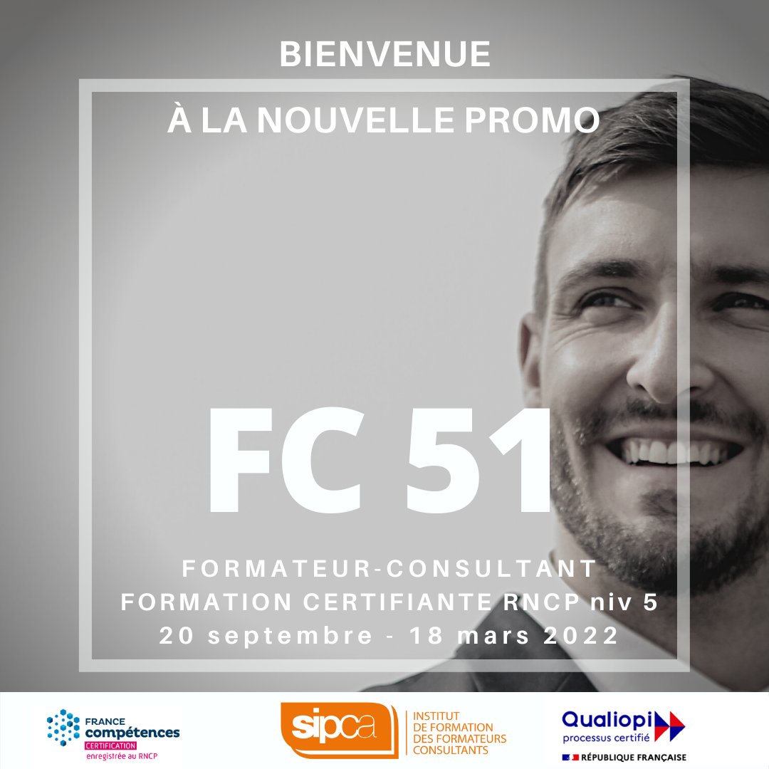 sipca_formation's tweet photo. Bienvenue à la nouvelle promo Formateur-Consultant, FC51 !
Un parcours de 6 mois, avec à la clé une certification RNCP de niveau 5 : bon apprentissage à toutes et tous et bienvenue dans la communauté #Sipca 🤗
#Formpro #FormateurConsultant https://t.co/aiDxYoU4VW