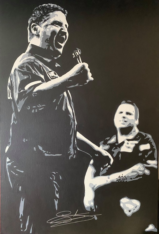 wulbur's tweet photo. Scratch off live on Facebook at 5pm for the Gary Anderson hand painted canvas. x https://t.co/hHbYz8fWrv